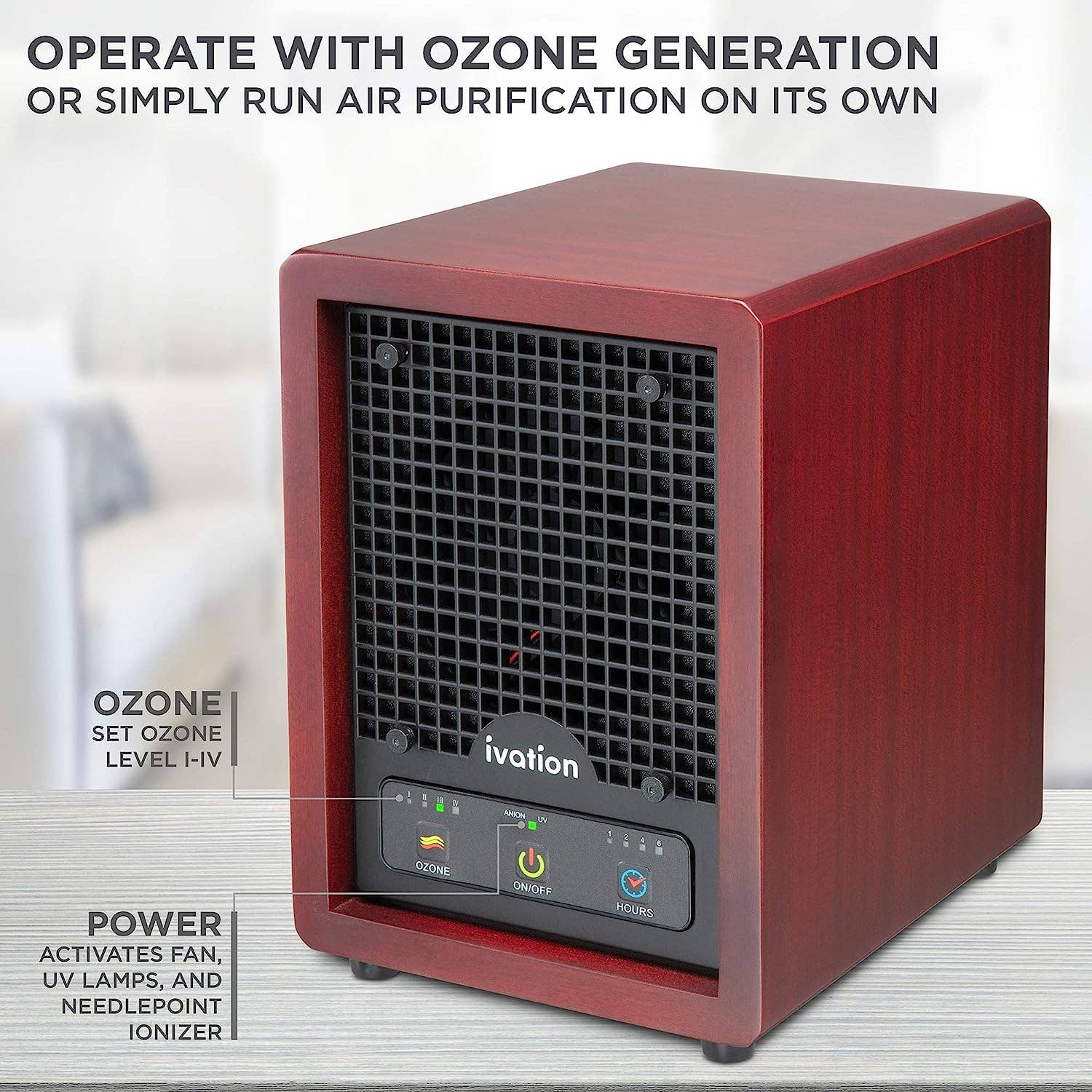 Ivation - Wholesale Air Purifier - 5-in-1 Air Purifier & Ozone Generator For Up to 3,500 Sq/Ft6