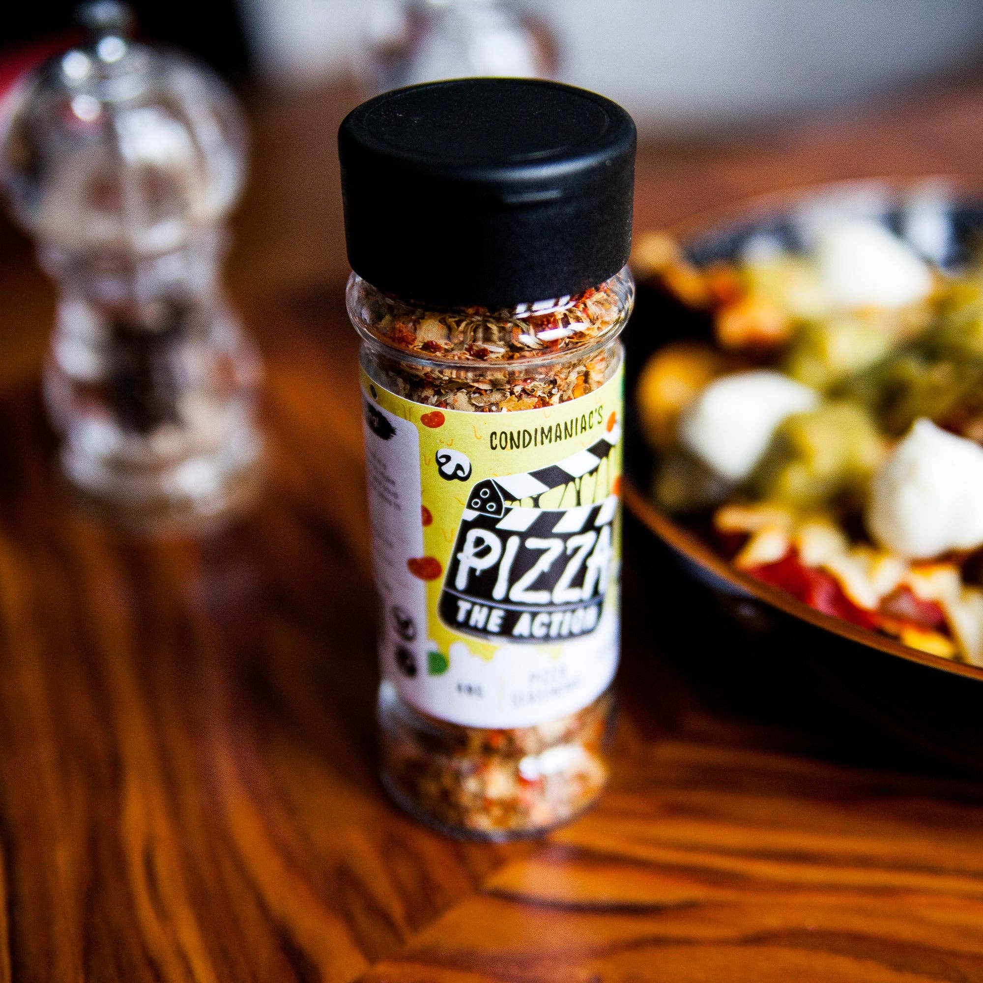 Condimaniac Limited – wholesale Dried spice mix – Condimaniac's Pizza The Action - Pizza Seasoning (40g)1