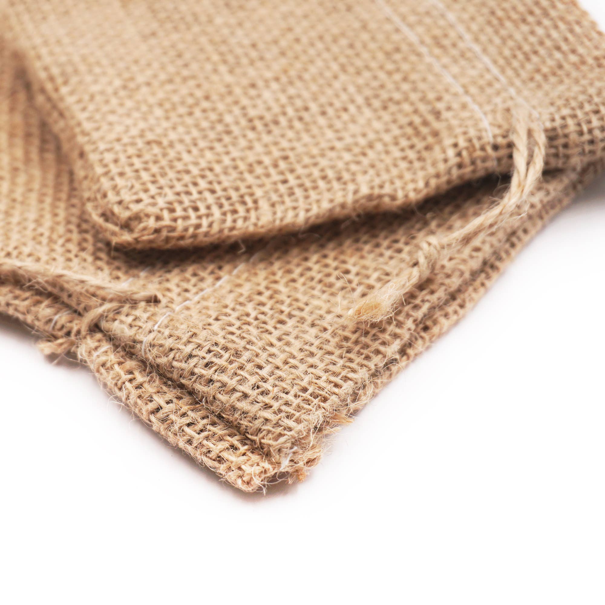 Angels Craft - Wholesale Craft Supplies - Burlap Drawstring Bag w/ 2-ct Asstd. Size2