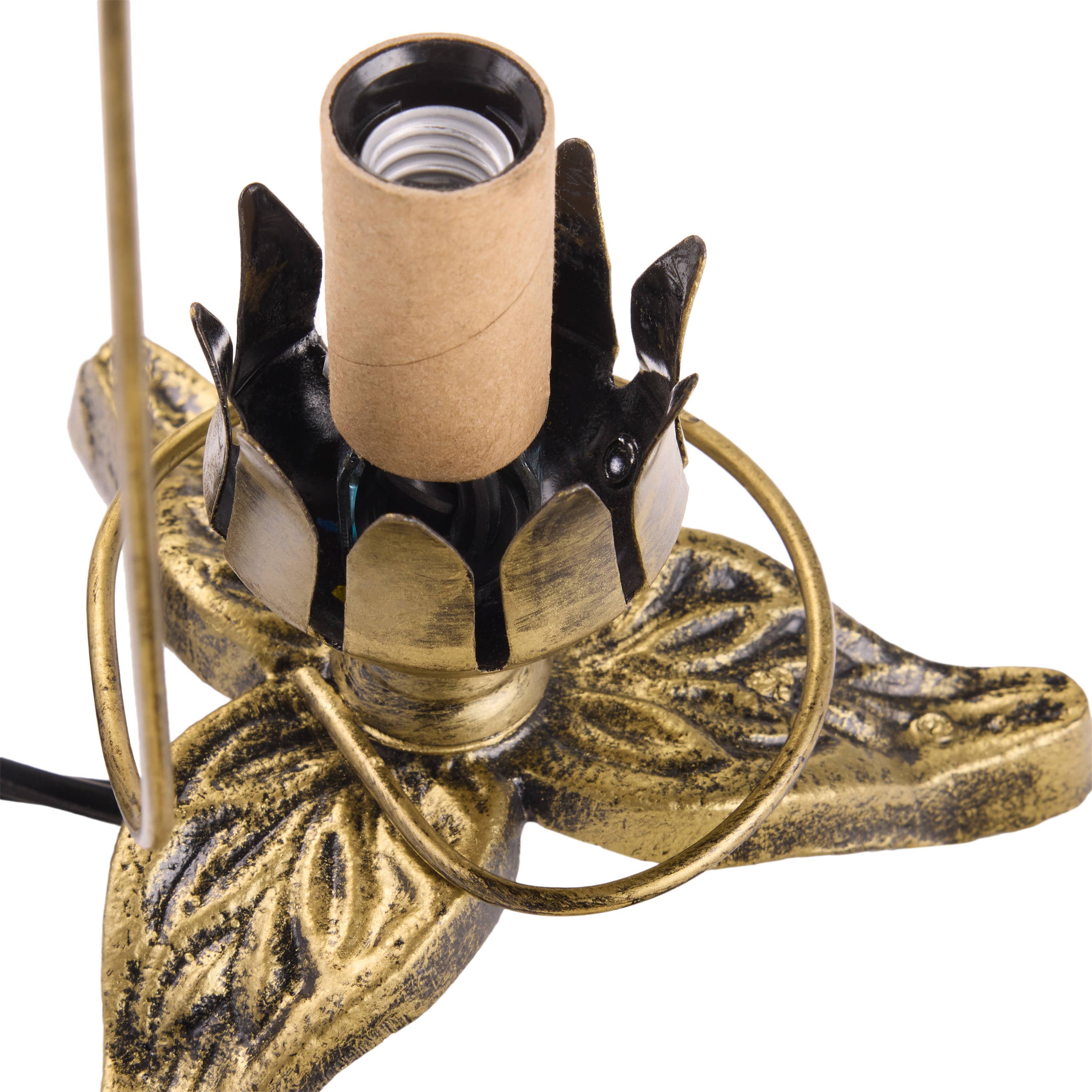 River of Goods - Wholesale Accent/Desk Lamp - 10.25"H Blue Hand Blown Glass Lily Accent Lamp10