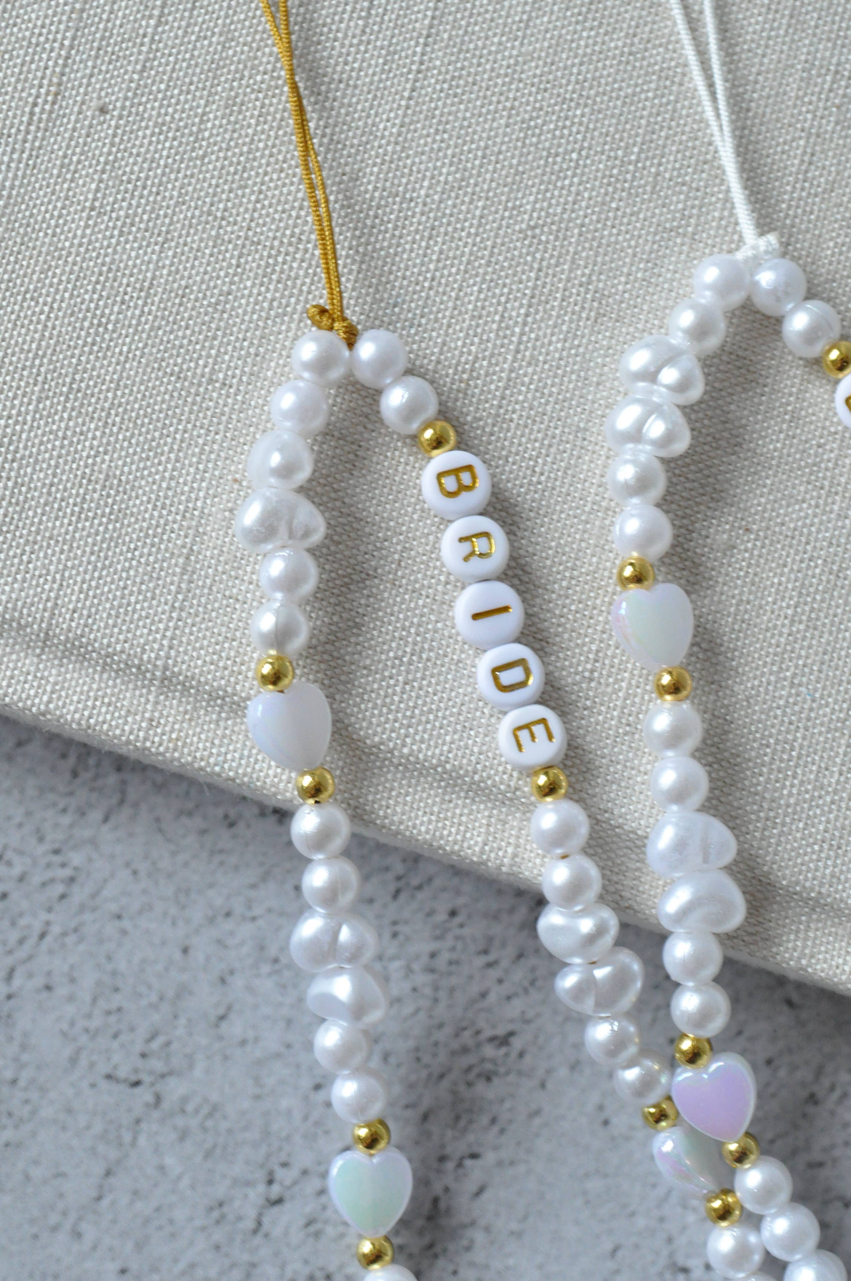 TheMellys - Wholesale Phonecase Strap - Bride Pearl Beaded Phone Charm Strap1