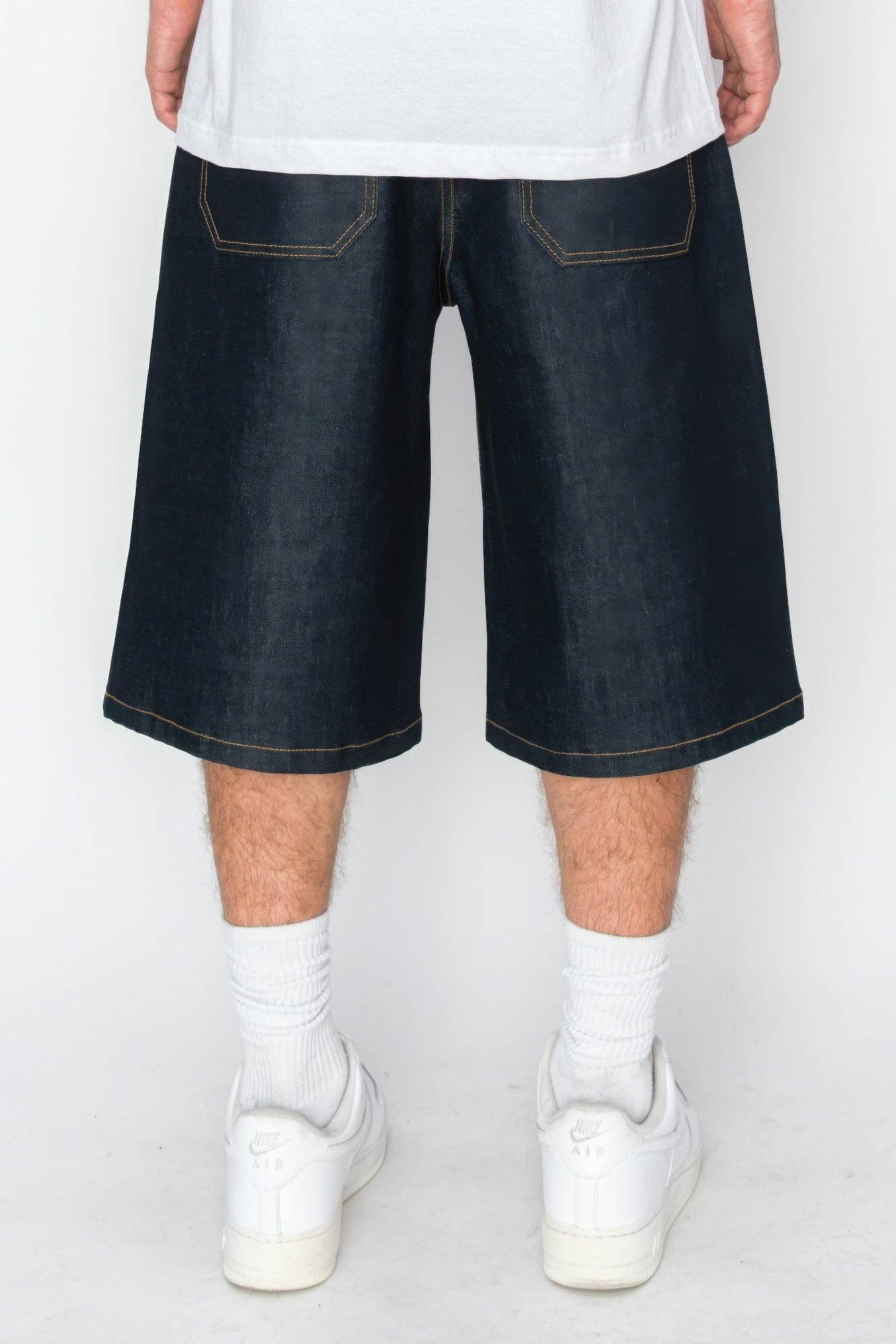 CC Wholesale Clothing – wholesale Shorts – Men's – Baggy Fit Raw Denim Shorts2