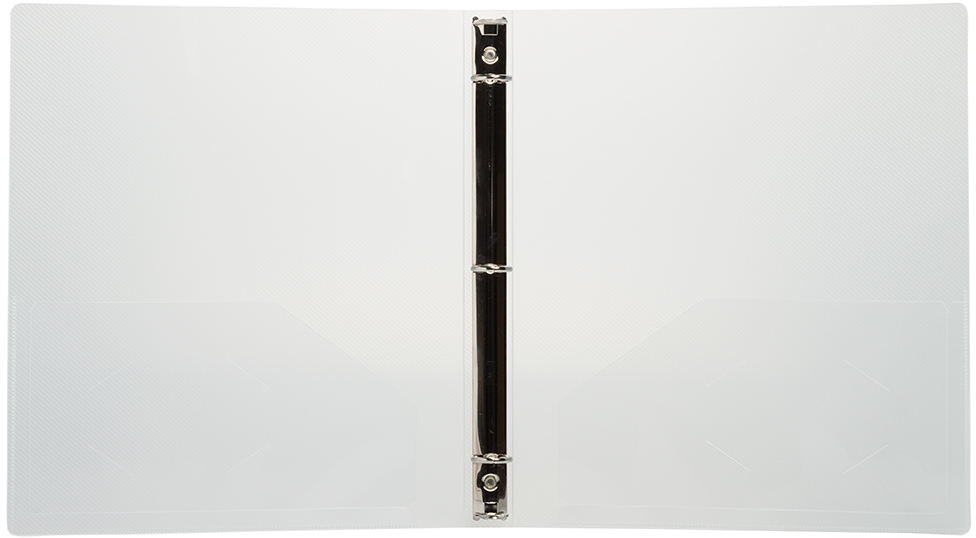 JAM PAPER - Wholesale Binder - JAM Plastic 0.75 inch Binder, Clear 3 Ring Binder, 1/PK2