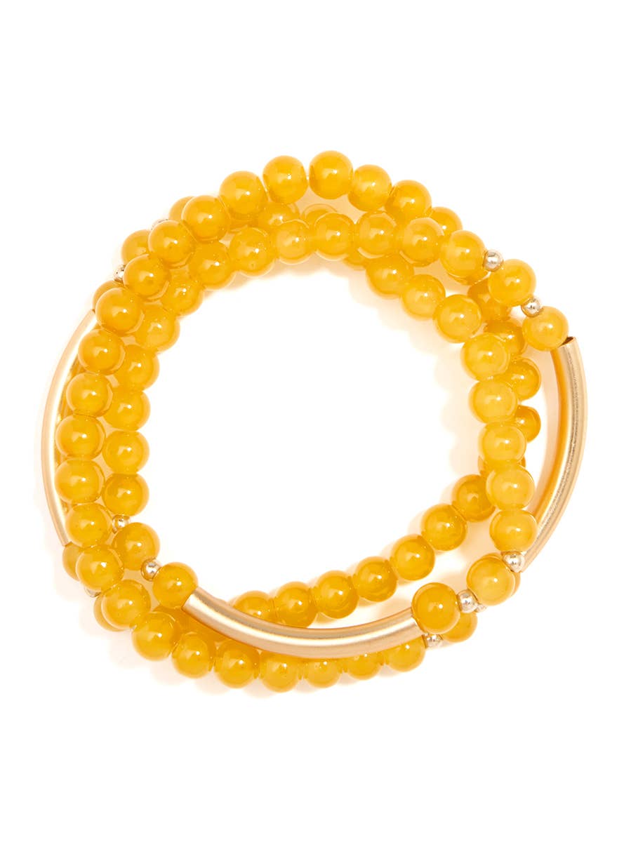 ZENZII Jewelry – Großhandel Perlenarmband – Glänzend und Gold Perlen Wrap Armband Schmuck12