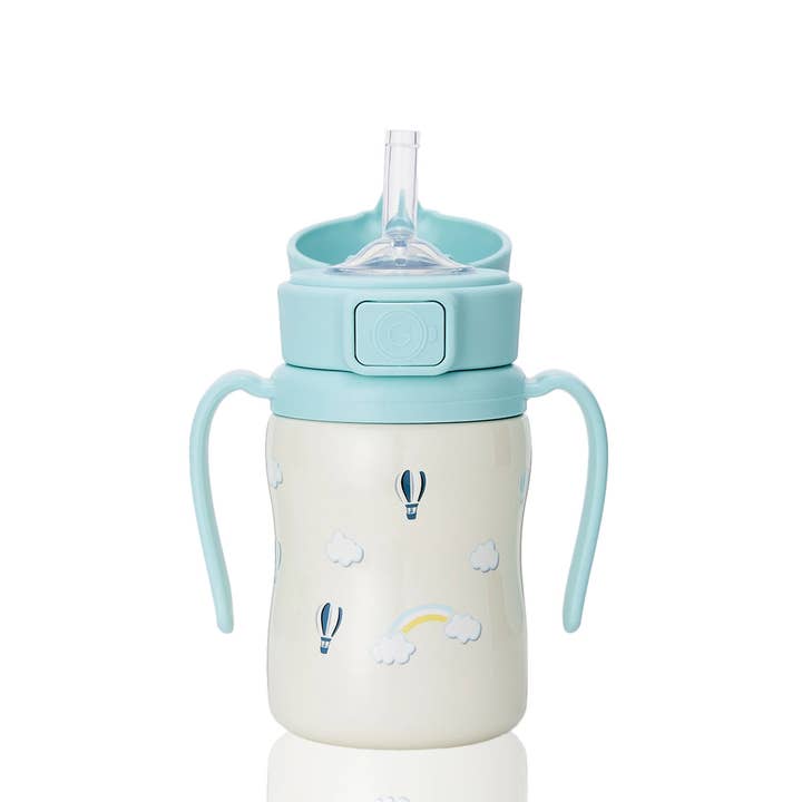 onzenna (Grosmimi and Cha&Mom) - Wholesale Drinking Glass/Cup - Kids & Baby - Grosmimi Stainless Steel Straw Cup with Flip Top - 6oz (200ml)5