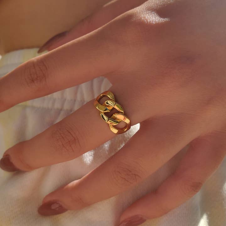 HolyBang Jewels - Wholesale Chain Ring - CHUNKY CHAIN RING - R-F120192