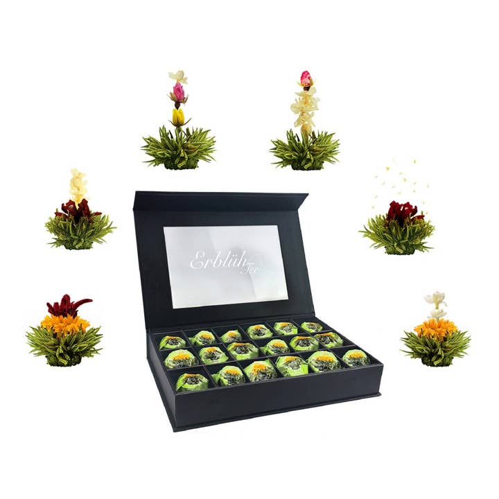 Creano - Wholesale Tea Bags - 18er blossom tea in elegant magnetic box green tea0