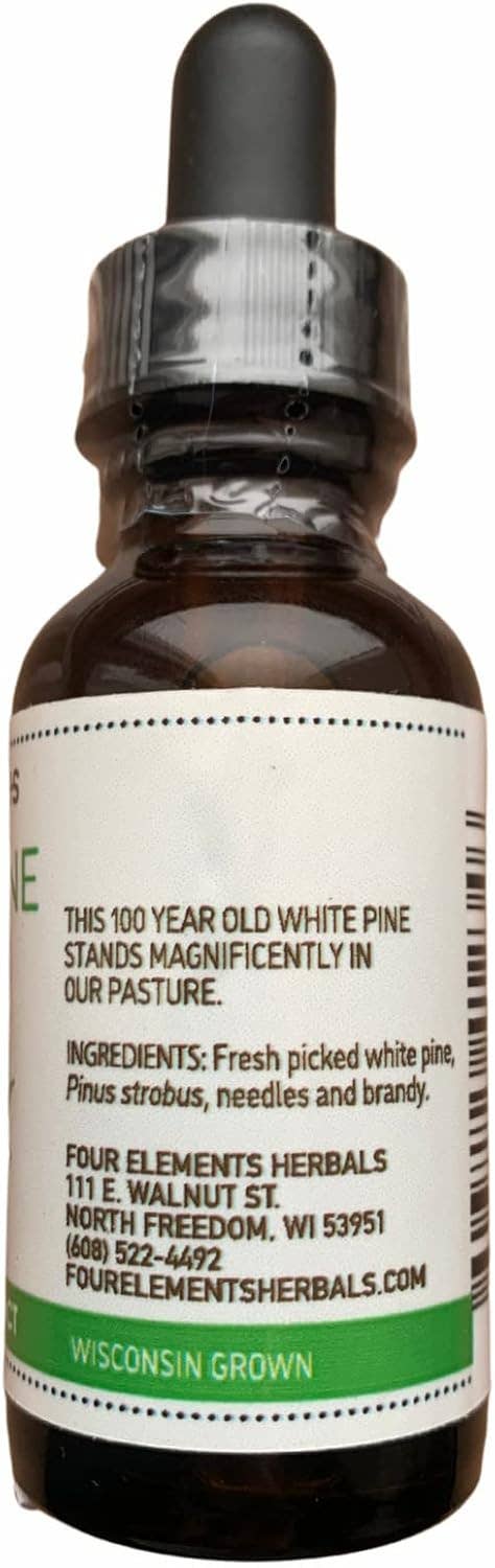 Four Elements Organic Herbals - Wholesale Tincture - White Pine Tincture - 1 oz2