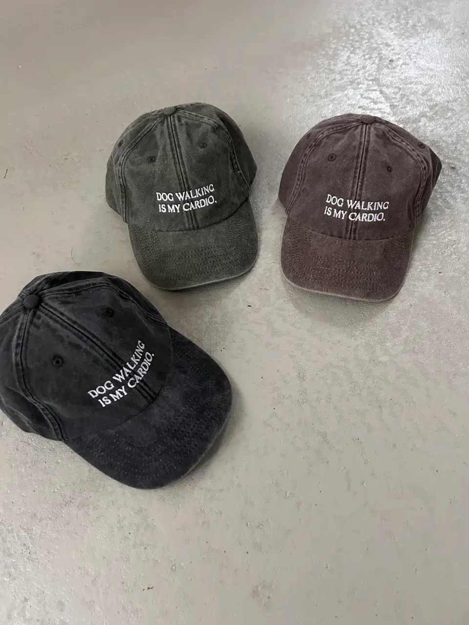 Lieblingspfote - Wholesale Baseball Cap - Unisex - DOG WALKING is my cardio Cap Vintage Brown2