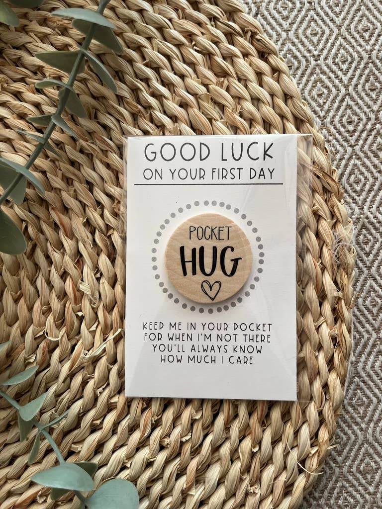 Handmade by Hammero - Vente Jeton/pièce de collection - Retour à l'école câlin de poche, bouton courageux et sourire0