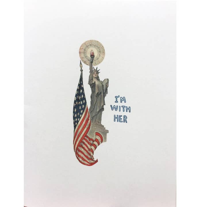 Lady Liberty Card for wholesale by Lumia Designs