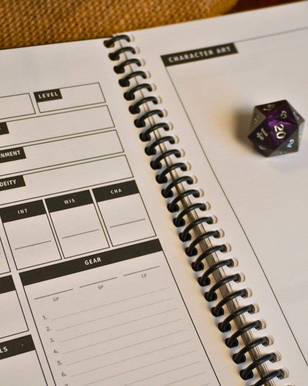 Minva Tabletop Design Co - Wholesale Journal/Diary - Dungeon Codex Shadowdark RPG Character Journal7