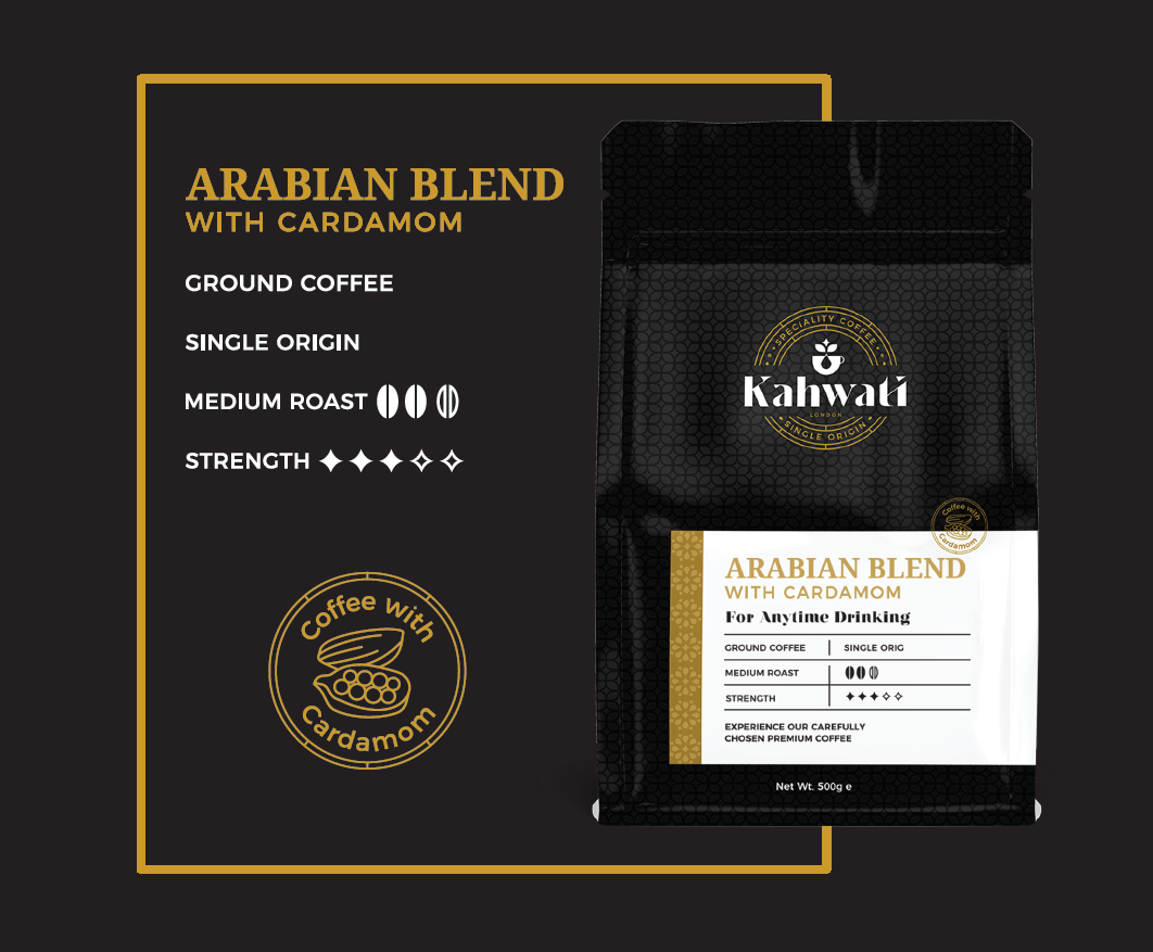KAHWATI SPECIALITY COFFEE - Wholesale Ground Coffee - 500g Arabian Blend - Turkish Ground Coffee With Cardamom6