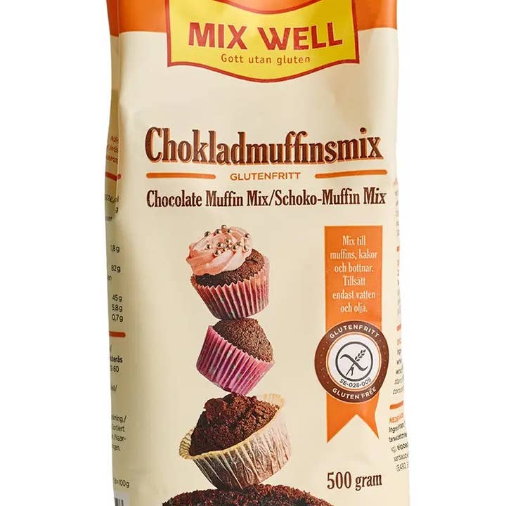 MixWell - Wholesale Taart/cakemix - 202 Glutenvrije chocolademuffinmix