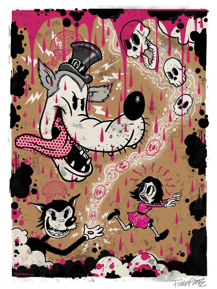 "Molly's Nightmares" by Frank Forte 12x16 signed Print for wholesale by Xeno Pop