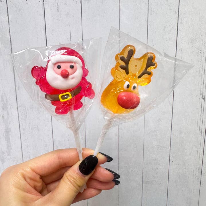 Weavey Studio - Wholesale Lollipop - Christmas Santa, Christmas Tree, Snowman Lollipop(24 Pieces)