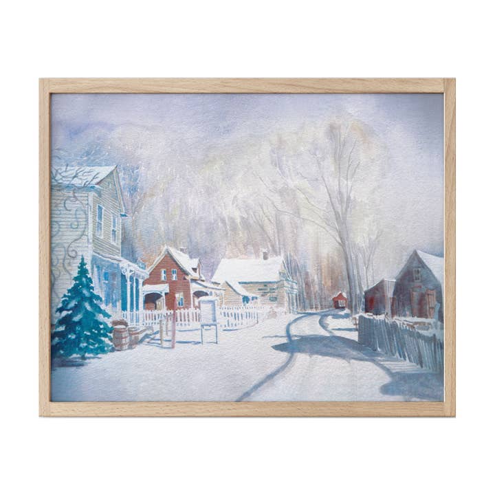 "Avonlea Christmas Morning" Watercolor By Diane Henderson for wholesale by Shop At Sullivan