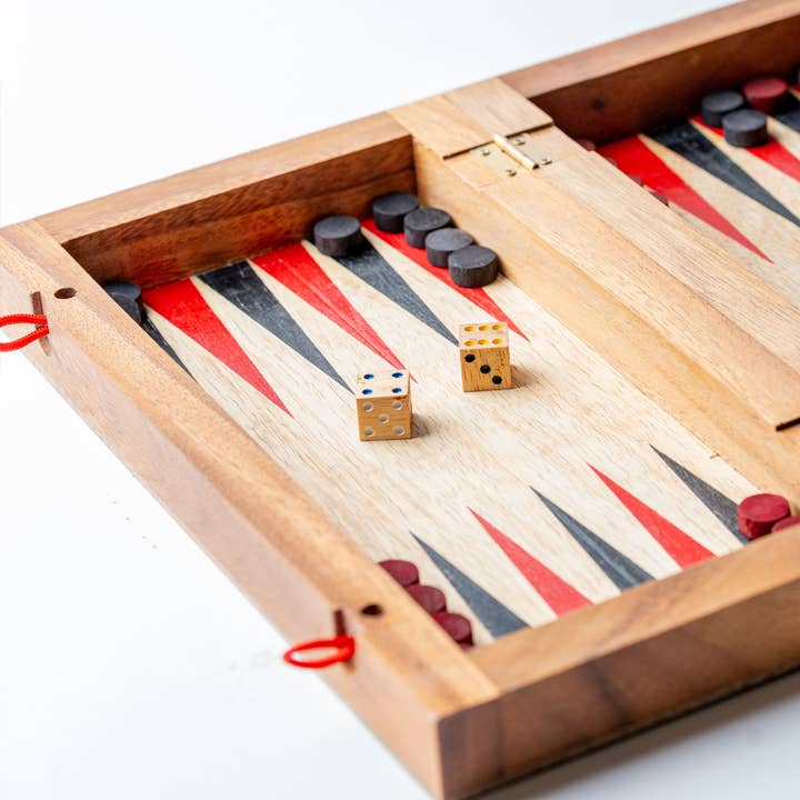 Verve Culture - Wholesale Board Game - Backgammon Mangowood Game Set