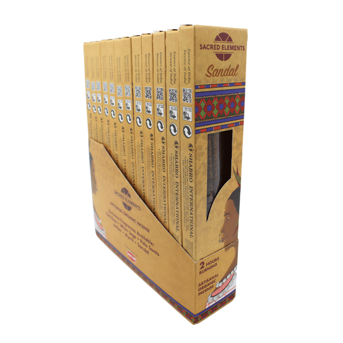 Green Tree - Venta al por mayor Palito de hierbas aromáticas - Varitas de sahumo Sacred Elements Sandal1