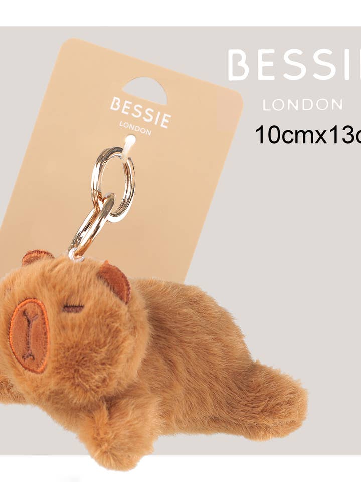 PLUSH CAPY BAG CHARM for wholesale by Bessie London