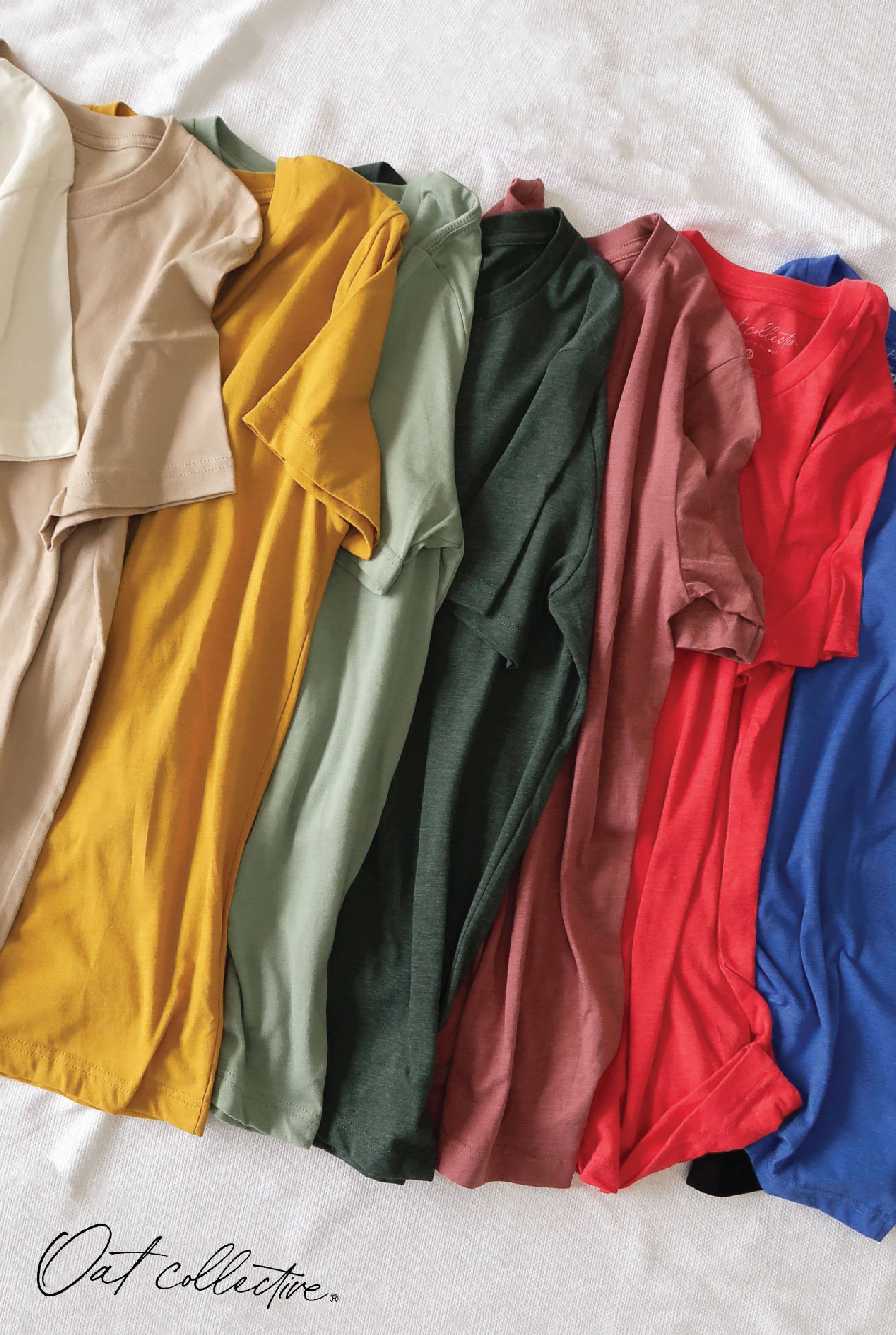 OAT COLLECTIVE - Vendita all'ingrosso Maglietta serigrafata - Donna - Maglietta Basic Solid11