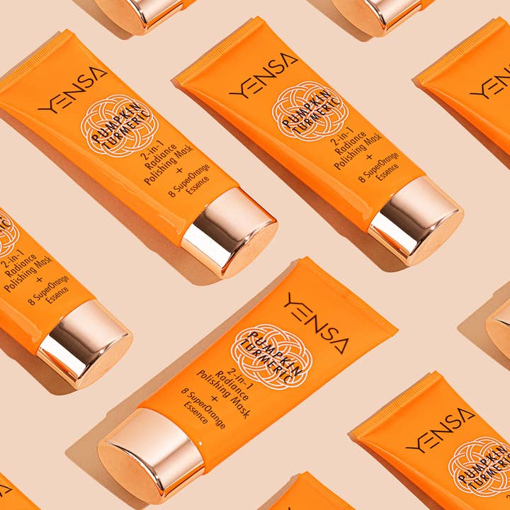 YENSA beauty - Wholesale Skincare Face Mask - Pumpkin Turmeric 2-in-1 Radiance Polishing Mask