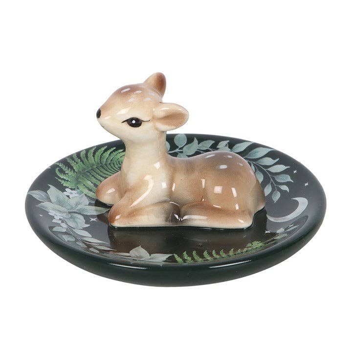 Something Different Wholesale - Wholesale Jewelry Dish - Green Fawn Trinket Dish1