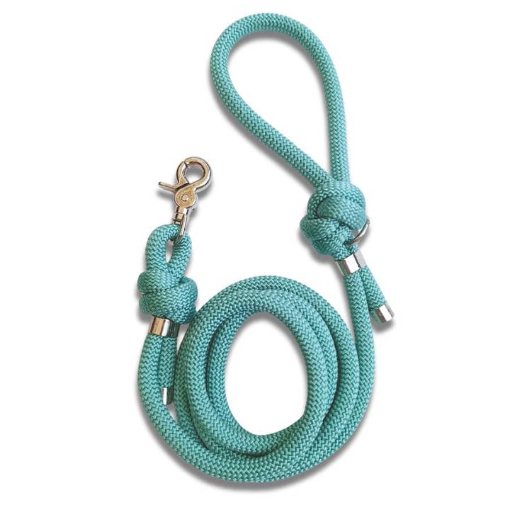 Correa para perro de cuerda verde pastel - Hecho a mano en Francia para venta al por mayor de Stylidog