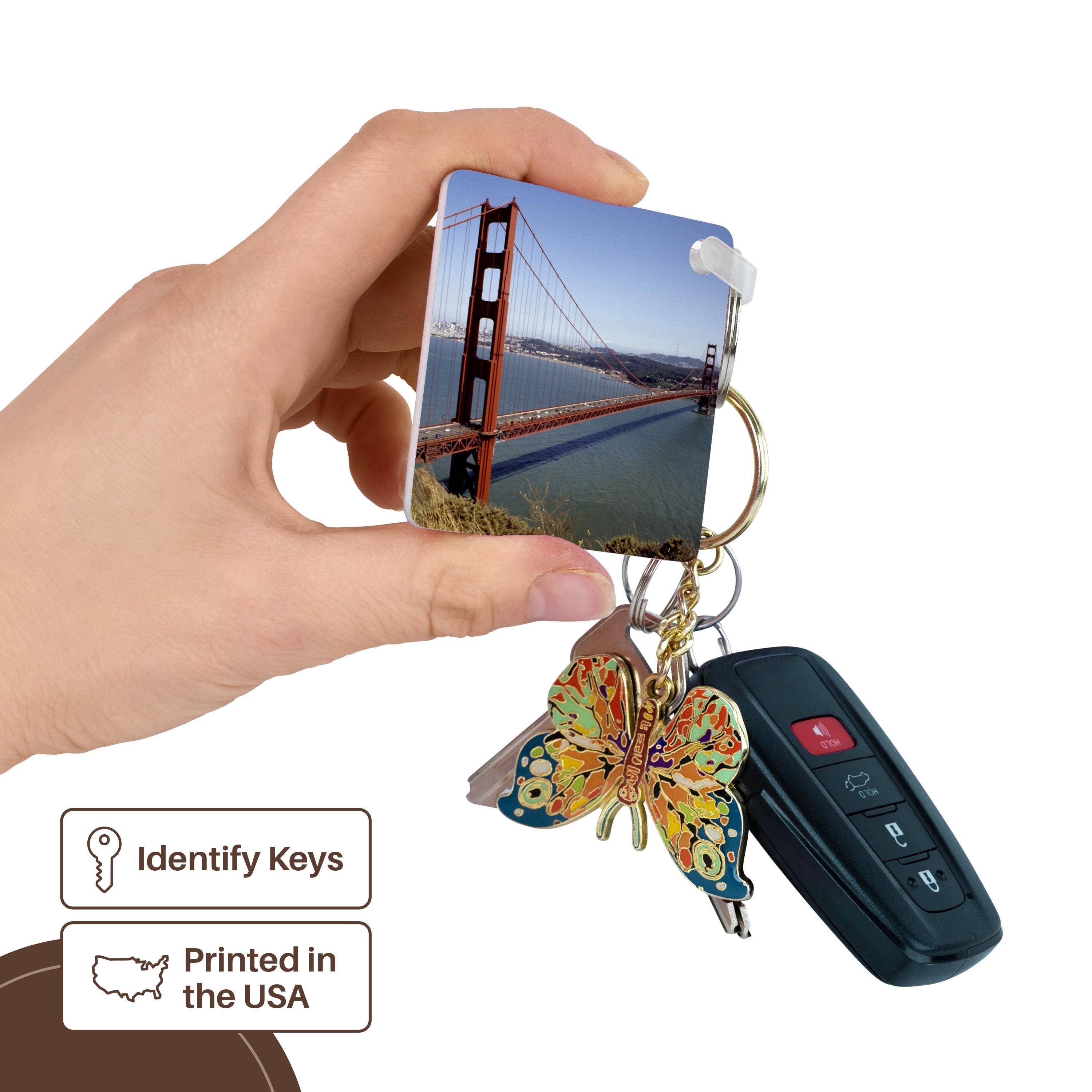 3dRose - Wholesale Keychain - Unisex - 3dRose, California, San Francisco. Golden Gate Bridge - US05 BBA0085 - Bill Bachmann, Key Chain2