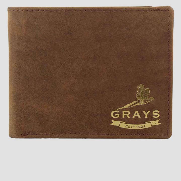 Portafoglio in Pelle Ziggy Hunter Tan per la vendita all'ingrosso da parte di Grays 1922
