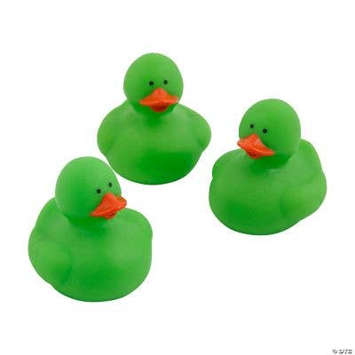 GREEN RUBBER DUCKS for wholesale by Fun Express