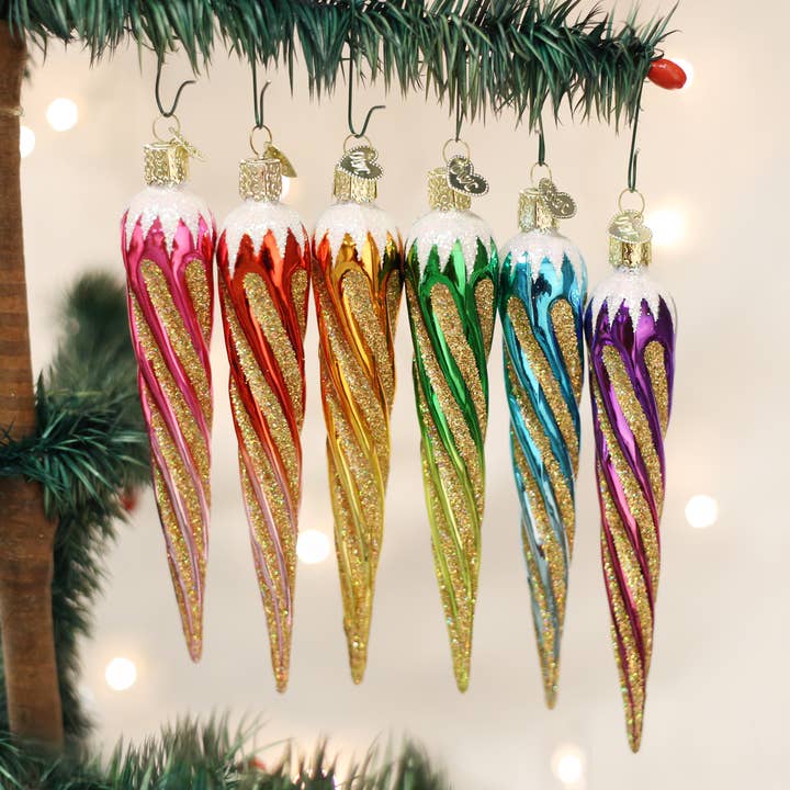 Shimmering Icicles (a) Ornament and other Purchase Wholesale icicle. Free Returns & Net 60 Terms on Faire trending on Faire.