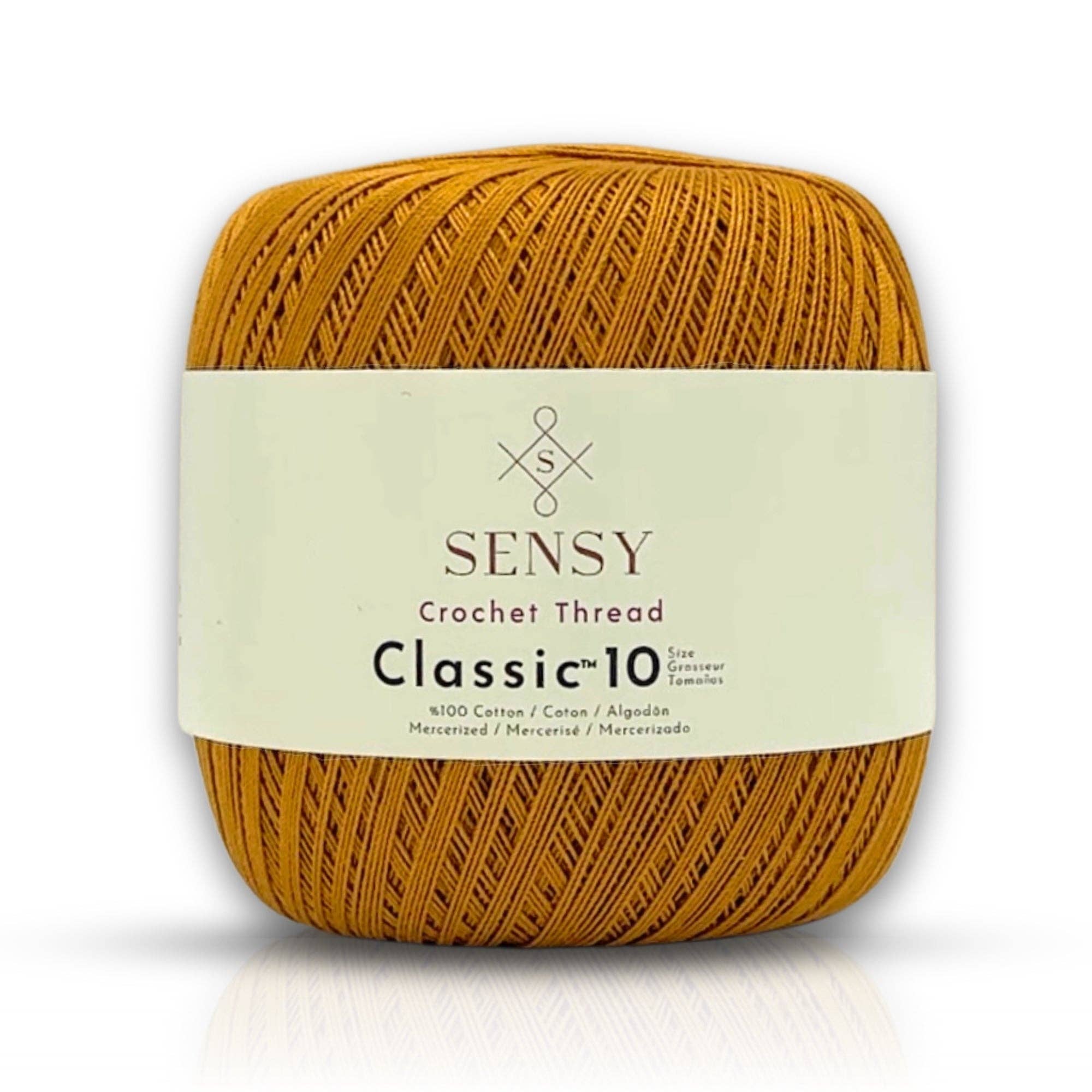 Sensy - Wholesale Yarn - Sensy Crochet Thread Classic Size 10, 100% Mercerized Giza Cotton, 617 Yards, Gauge 0 Lace18