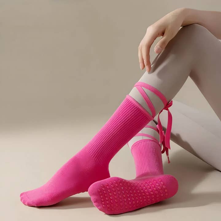 Confezione da 2 calze sopra il polpaccio con nastro e antiscivolo. per la vendita all'ingrosso da parte di AK Brand