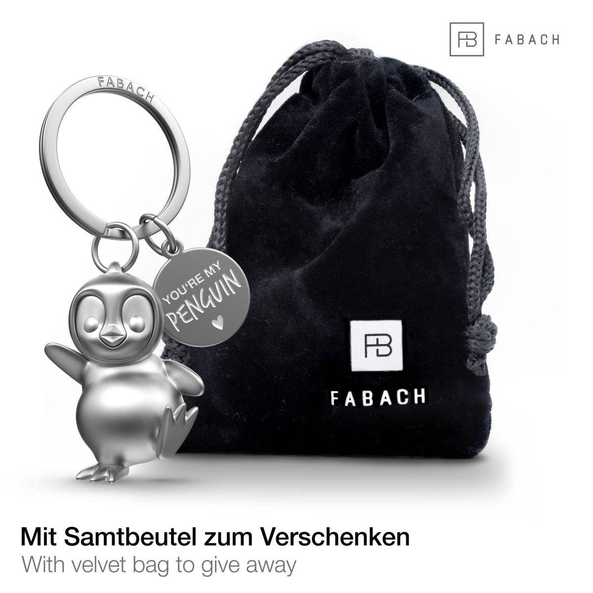 FABACH – Die Schlüsselanhänger-Schmiede - Wholesale Keychain - Unisex - “You're my penguin” penguin keychain “Breezy” with engraving - cute penguin lucky charm as a gift for partner5