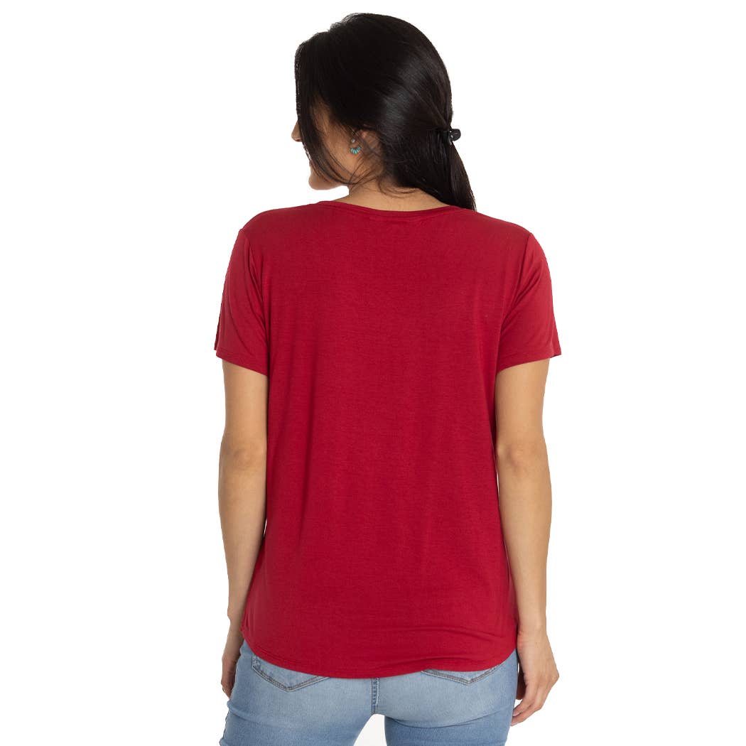 Flying Colors Apparel - Wholesale T-Shirt - Women's - The Scarlet Scoop Neck Tee37