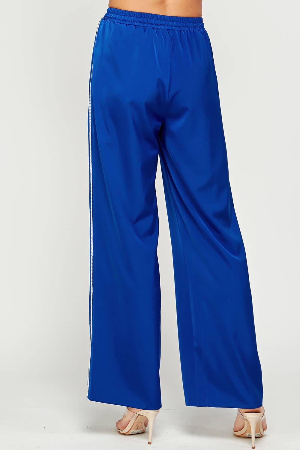 Strut & Bolt - Wholesale Pants - Women's - Rhinestone Trim Satin Track Pants5