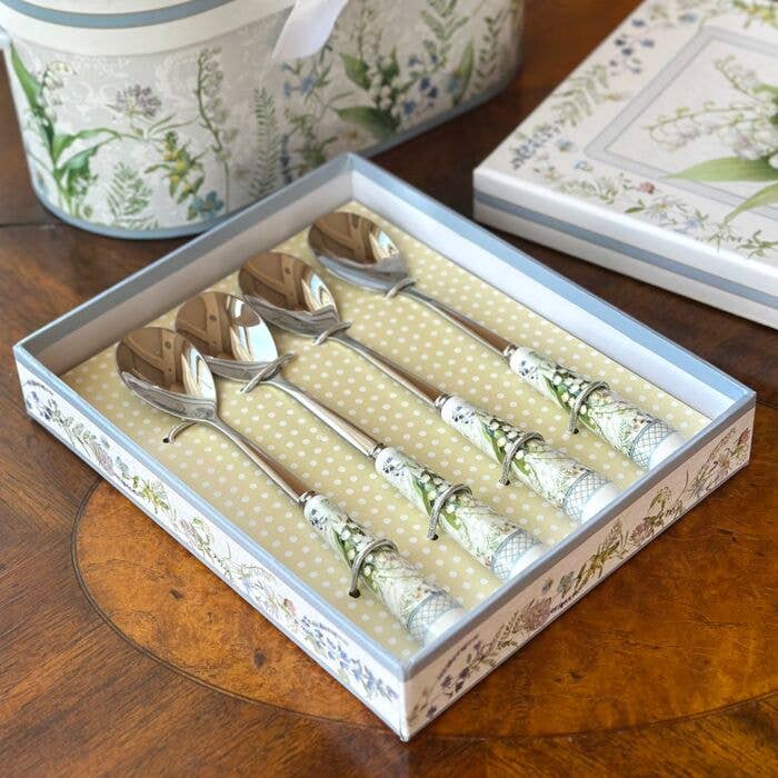 STP - Wholesale Table Spoon (Cutlery) - Coffee/Tea Spoon Set of 4 with Ceramic Handle in Gift Box1