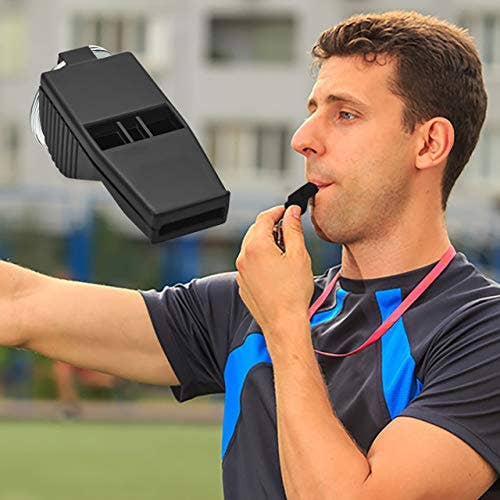 Pealess Black Water Gear Plastic Emergency Safety Whistle for wholesale on Faire