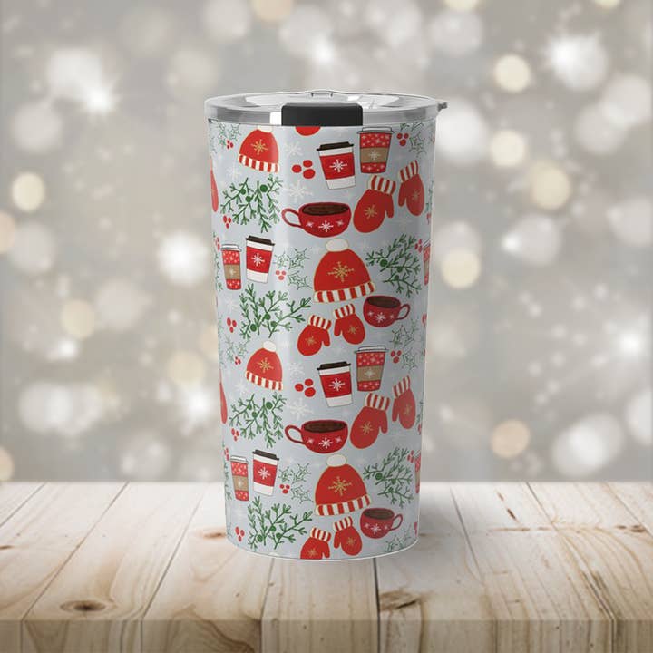 Lauren Ullrich Art - Wholesale Insulated Mug/Tumbler - Coffee & Mittens Travel Mug1