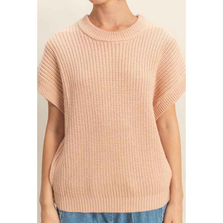 HYFVE - Wholesale Knit Sweater - Women's - Short Sleeve Oversized Casual Sweater12