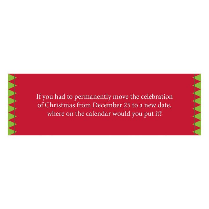 William Randall Publishing - Vente Jeux de cartes - Christmas Chat Pack Conversation Starter Jeu de cartes5