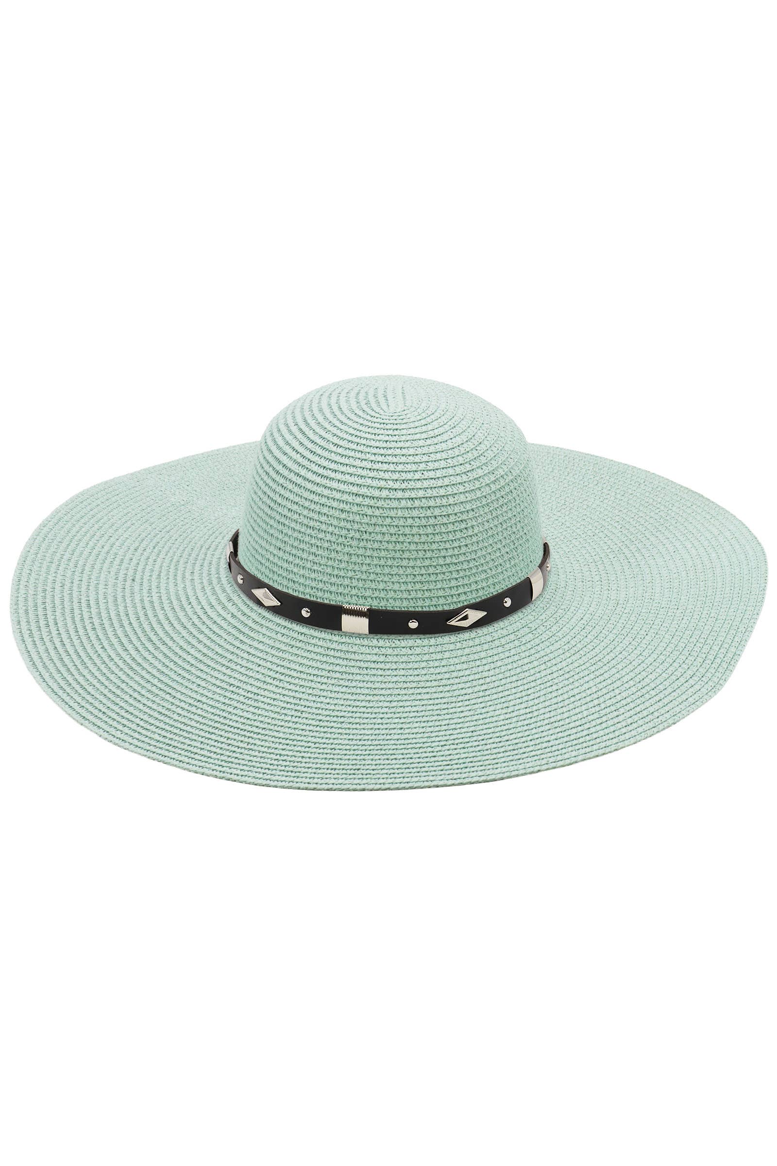 Cap Zone – wholesale Stråhatt – Dam – Diamant Concho Bälte Floppy Stråsolhatt8