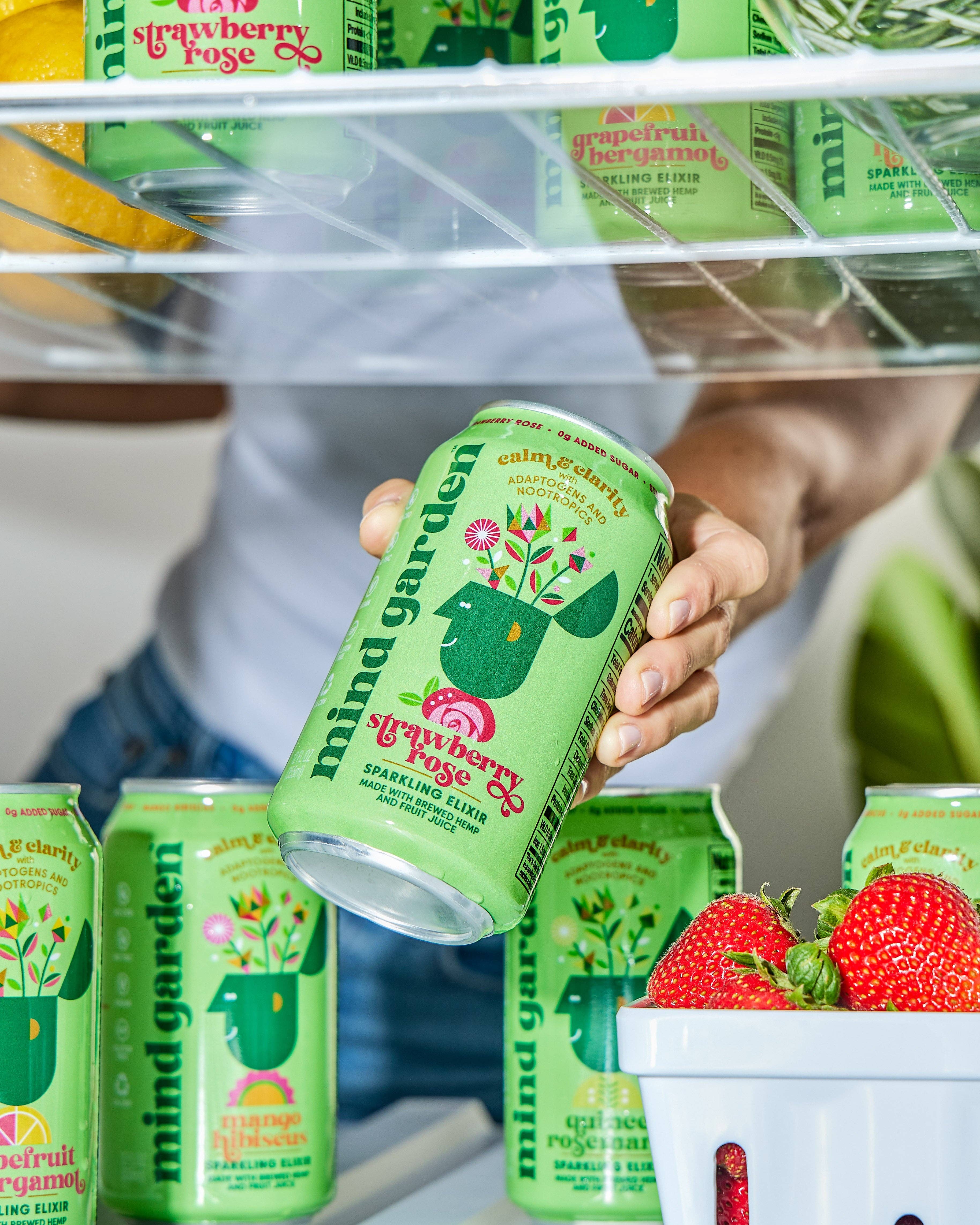 Mind Garden - Wholesale Wellness Juice/Tonic - Mind Garden Adaptogen Strawberry Rose Drink (12-Pack)5