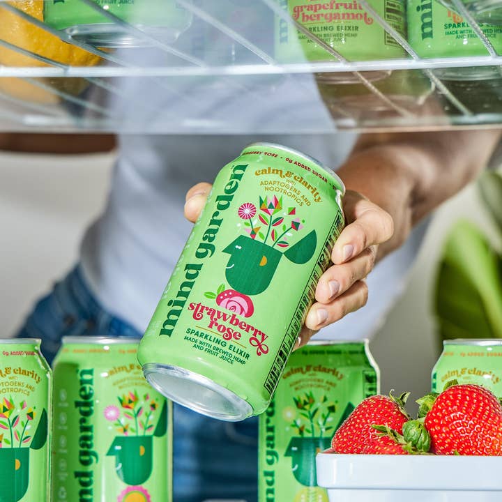 Mind Garden - Wholesale Wellness Juice/Tonic - Mind Garden Adaptogen Strawberry Rose Drink (12-Pack)5