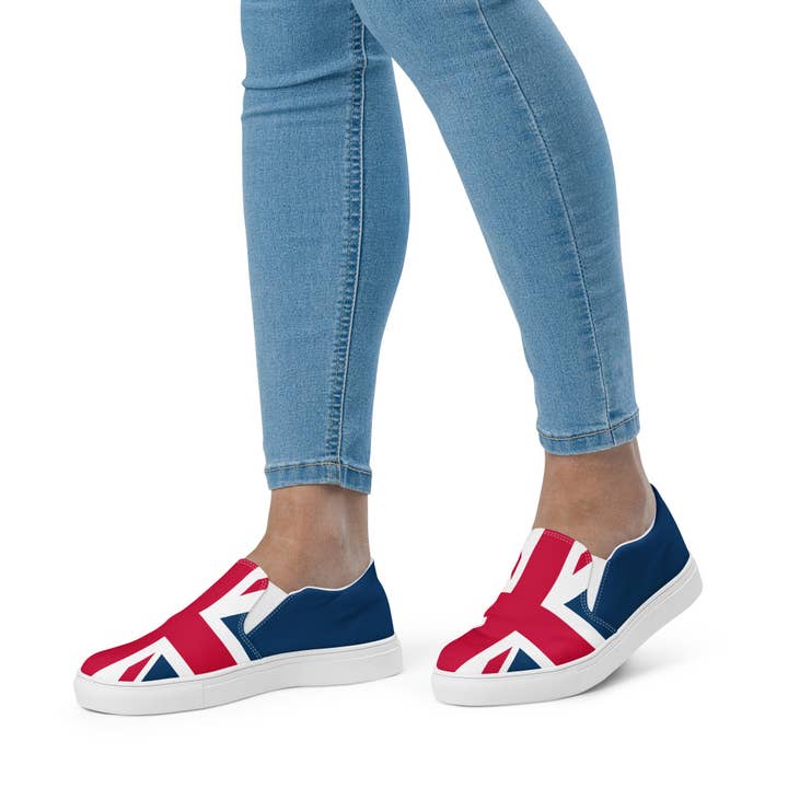 Jolly & Goode - Wholesale Slip On Sneakers - Women's - Women’s Union Jack Slip-On Shoes5