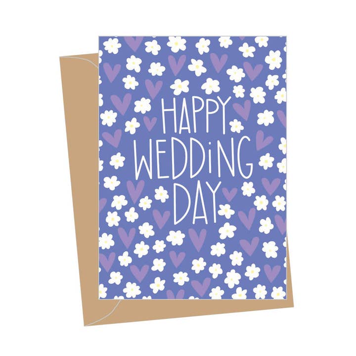 Mini Hearts and Flowers Wedding, Folded Enclosure Cards for wholesale by Apartment 2 Cards