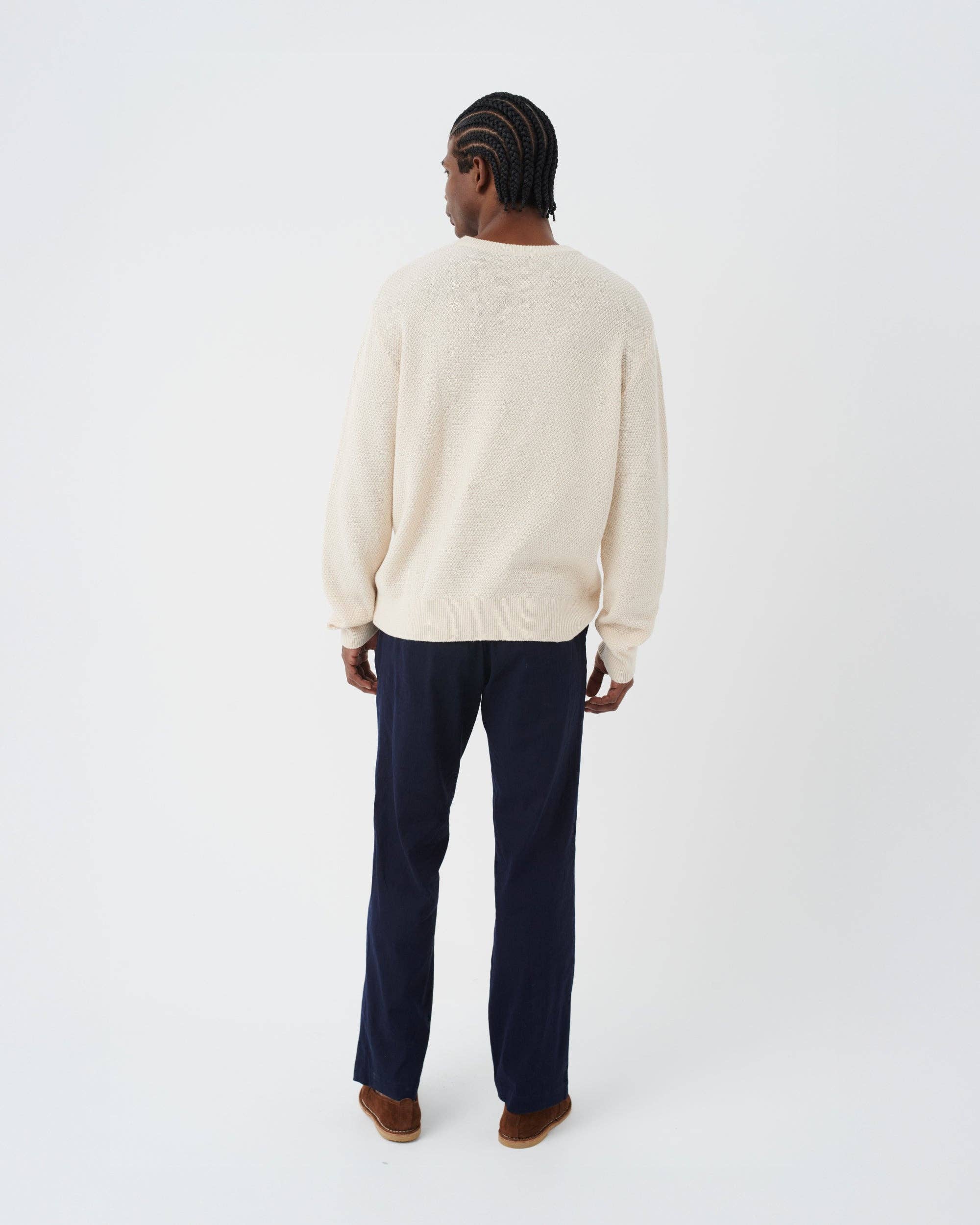 THE (REAL) GARCIA - Wholesale Knit Sweater - Men's - STRUCTURED SWEATER STONE4