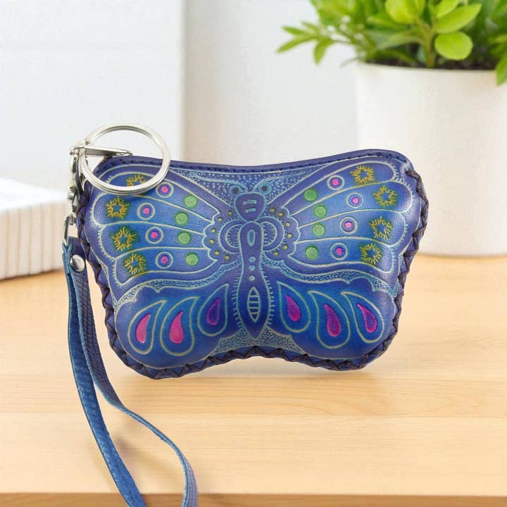 Sunflower Handmade leather inc - Wholesale Coin Purse - Women's - Handmade leather butterfly coin purse wallet2