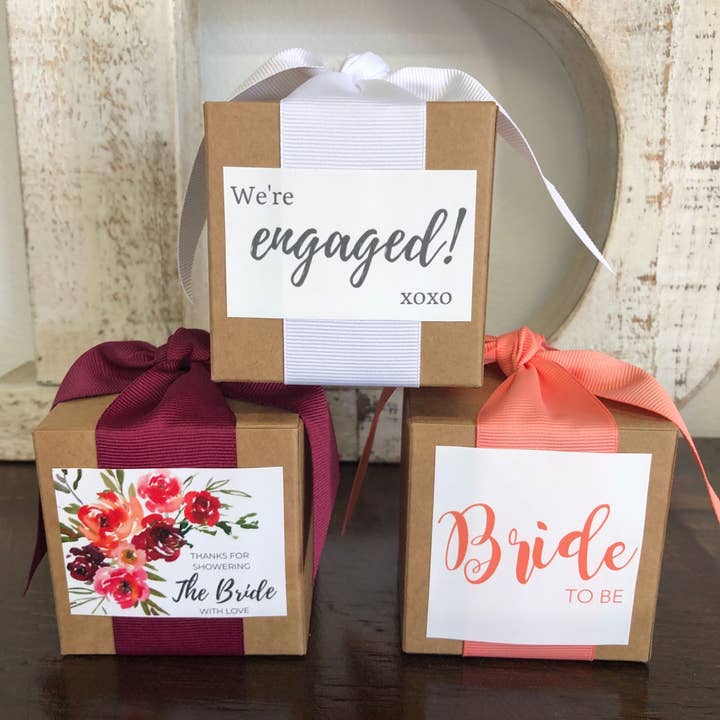 B. Toffee & Treats - Wholesale Gift Box - Bridal Shower Custom 4oz Toffee Gift Boxes